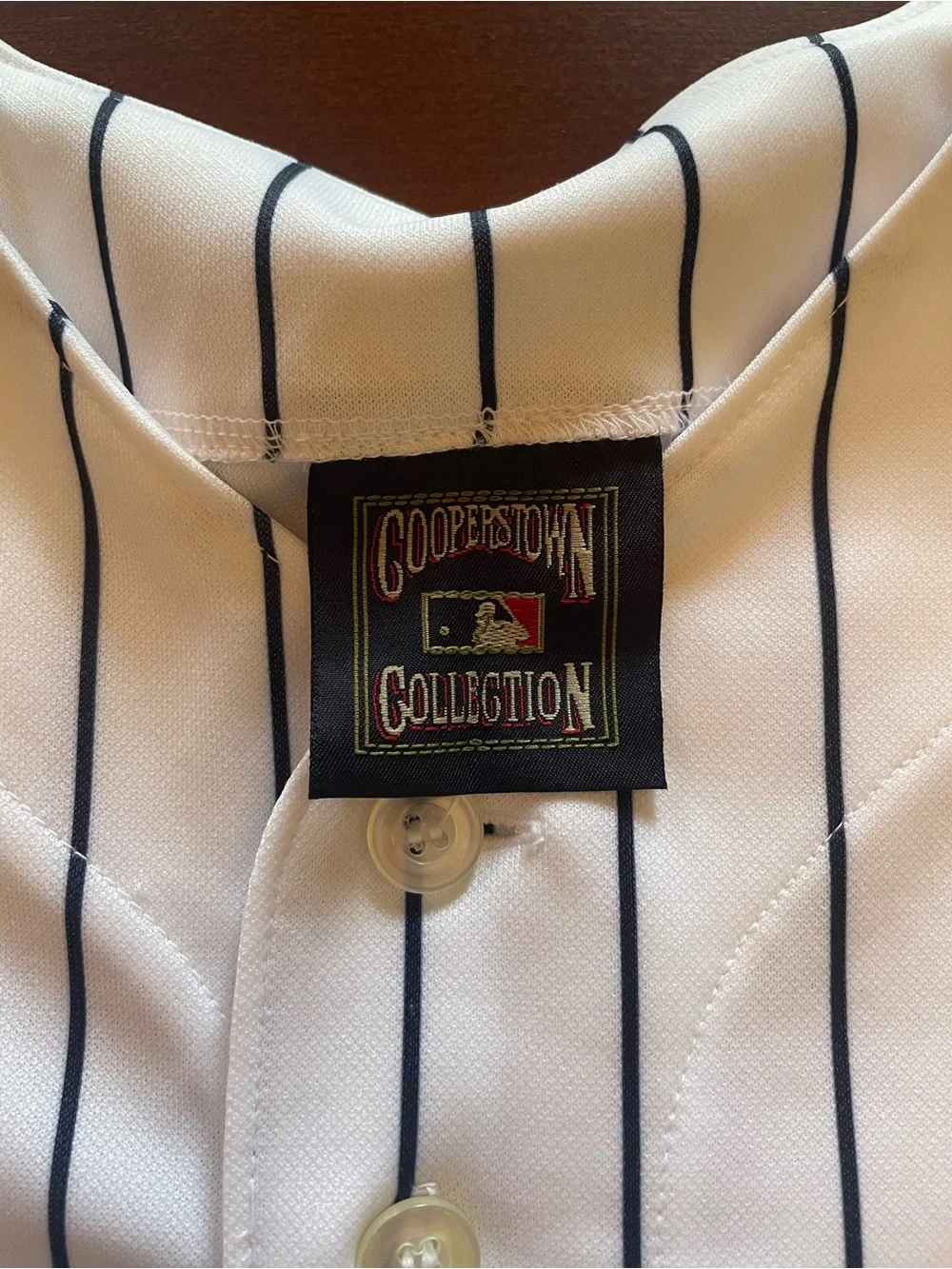 M Authentic Mickey Mantle White Pinstripe 'Mantle 7' Baseball Jersey